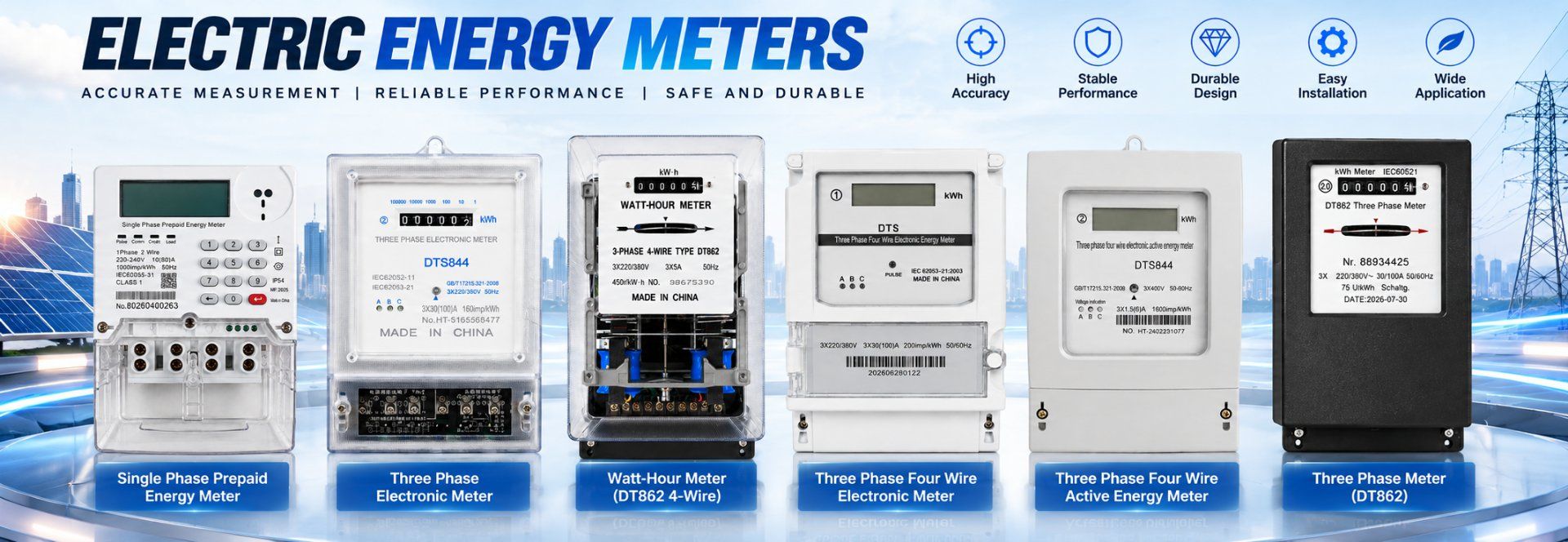 Electric energy meters - accurate measurement, reliable performance