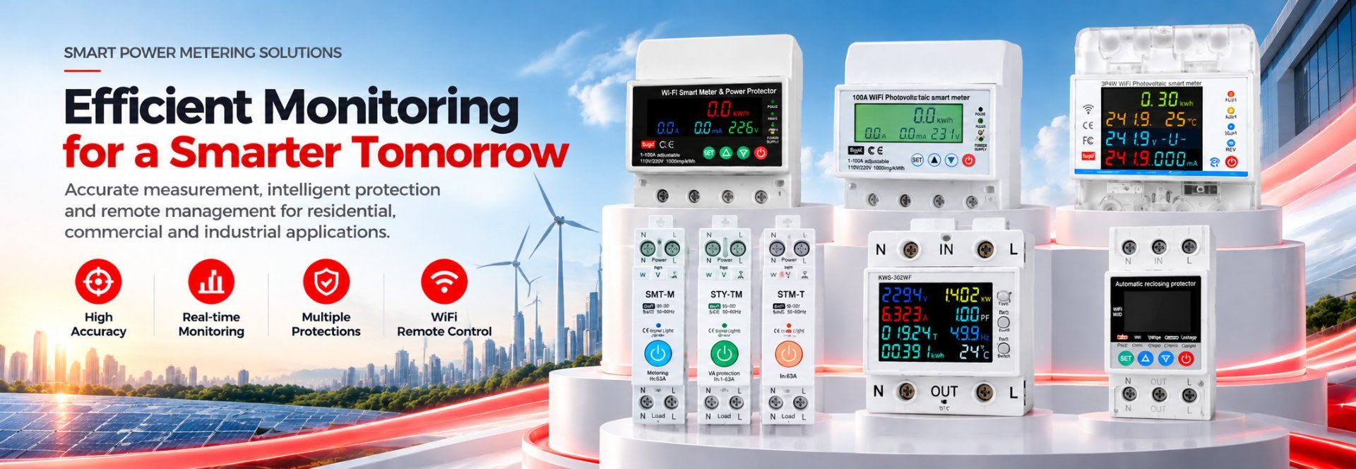 Smart power metering solutions for residential and industrial applications