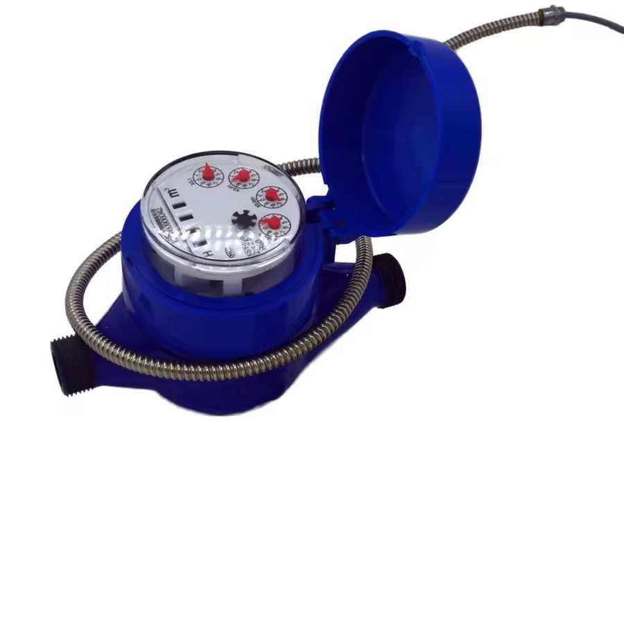 Multi-jet wet type water meter with anti-tamper wire seal