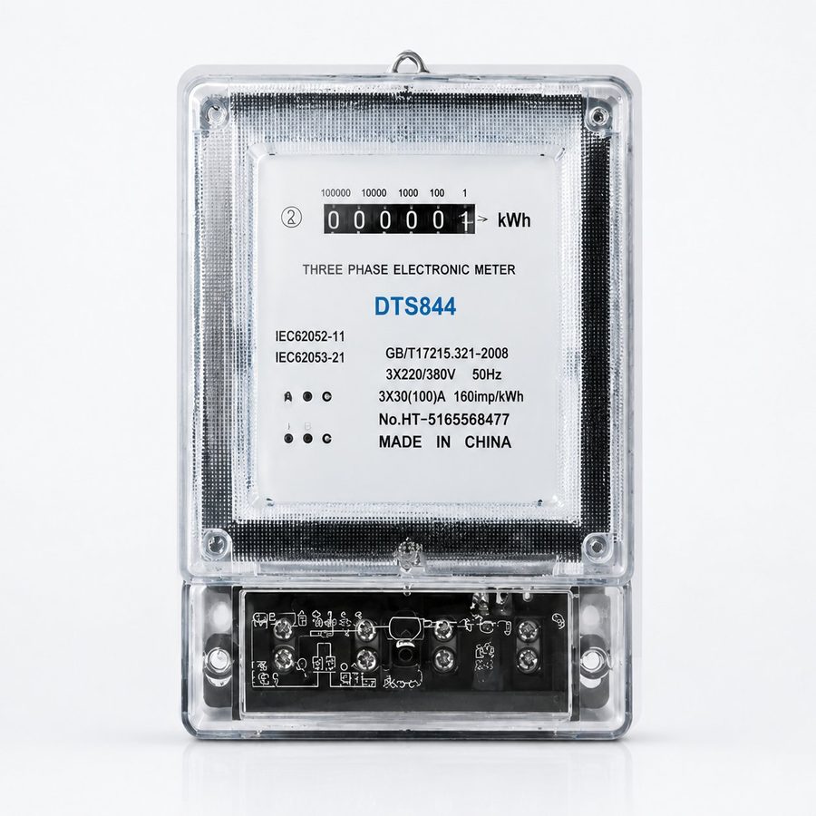 Three-phase electronic energy meter category