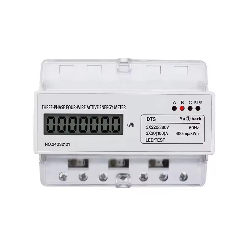 Three-phase four-wire electronic meter with LED display